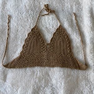 Boutique crochet knit crop top